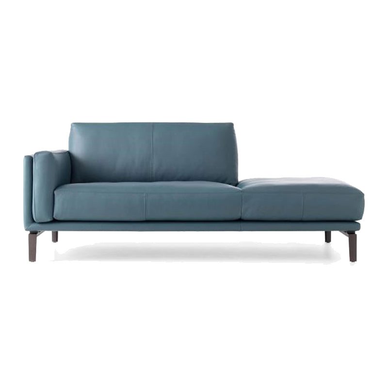 Living Room Chaise Square Arms Modern Chaise Lounge with Velvet Upholster 79"L x 35"W x 33"H Left-Arm Chaise Clearhalo 'Chairs & Seating' 'Chaise Lounge' 'chaise_lounge' 'furn' 'furn_chaise_lounge' 'Furniture' 'Living Room Furniture' 7218846