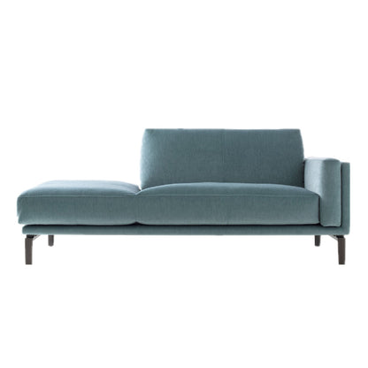 Living Room Chaise Square Arms Modern Chaise Lounge with Velvet Upholster Right-Arm Chaise Clearhalo 'Chairs & Seating' 'Chaise Lounge' 'chaise_lounge' 'furn' 'furn_chaise_lounge' 'Furniture' 'Living Room Furniture' 7218847