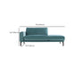 Living Room Chaise Square Arms Modern Chaise Lounge with Velvet Upholster Clearhalo 'Chairs & Seating' 'Chaise Lounge' 'chaise_lounge' 'furn' 'furn_chaise_lounge' 'Furniture' 'Living Room Furniture' 7218850
