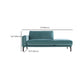 Living Room Chaise Square Arms Modern Chaise Lounge with Velvet Upholster Clearhalo 'Chairs & Seating' 'Chaise Lounge' 'chaise_lounge' 'furn' 'furn_chaise_lounge' 'Furniture' 'Living Room Furniture' 7218852
