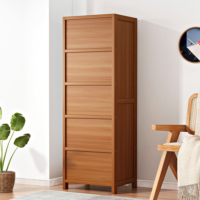 Mid-Century Modern 13.8"W Accent Chest Rectangle Side Cabinet in Brown Clearhalo 'Cabinets & Chests' 'cabinets_chests' 'furn' 'furn_cabinets_chests' 'Furniture' 'Living Room Furniture' 7218915