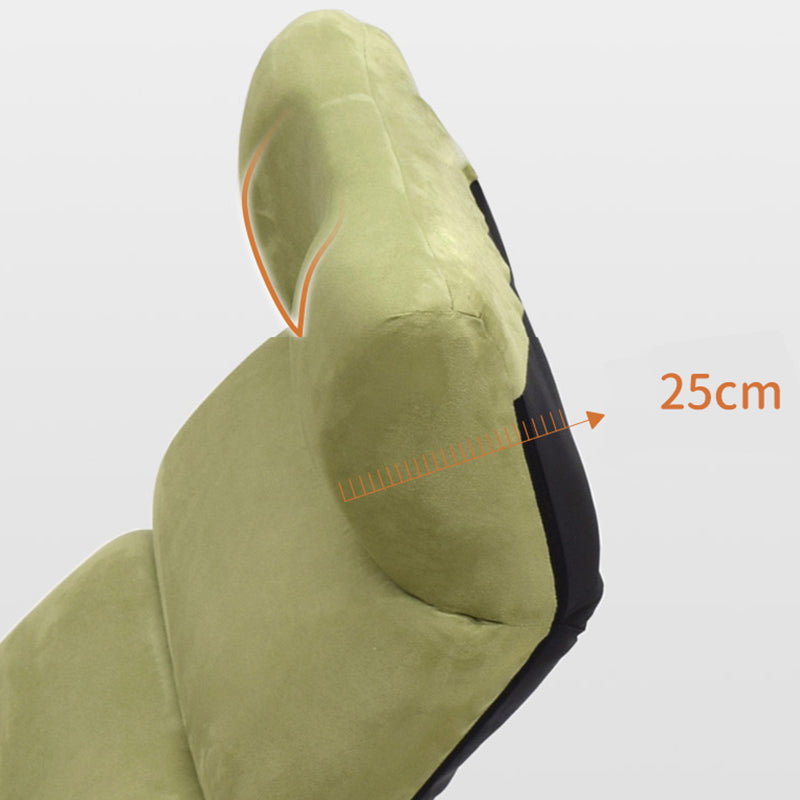 Sedia reclinabile a colore solido di poltrona telaio metallico in verde