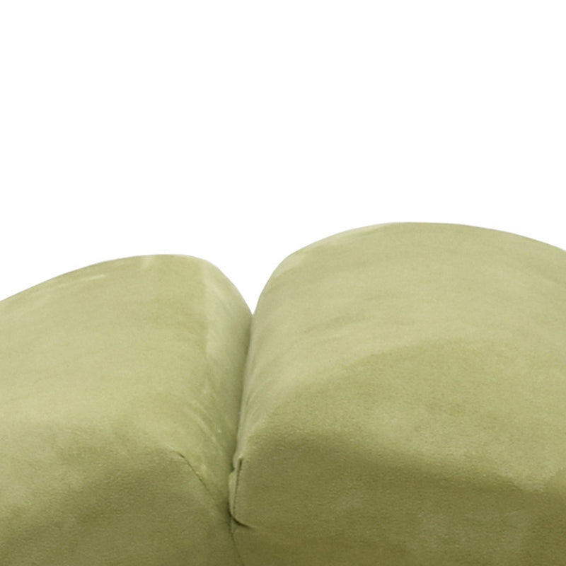 Sedia reclinabile a colore solido di poltrona telaio metallico in verde