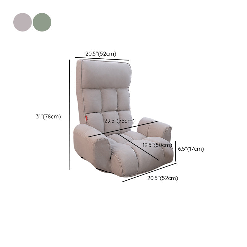 Sedia reclinabile in metallo in metallo in fronta in pelle