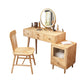 Rubberwood Vanity Table Drawers Simple Scandinavian Makeup Vanity Table