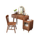 Rubberwood Vanity Table Drawers Simple Scandinavian Makeup Vanity Table