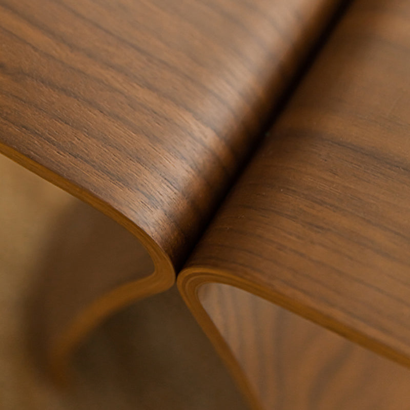 12" Wide Contemporary Corner Table Solid Wood Accent Side Table