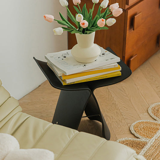 Tavolo d'angolo contemporaneo largo da 12 "Tavolino con accento in legno massiccio