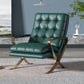 Contemporary Accent Armchair Modern Upholstered Accent Chair Leather Green 1 Piece Clearhalo 'Accent Chairs' 'accent_chairs' 'Chairs & Seating' 'furn' 'furn_accent_chairs' 'Furniture' 'Living Room Furniture' 7219161