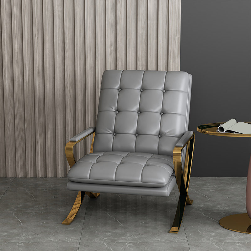 Contemporary Accent Armchair Modern Upholstered Accent Chair Clearhalo 'Accent Chairs' 'accent_chairs' 'Chairs & Seating' 'furn' 'furn_accent_chairs' 'Furniture' 'Living Room Furniture' 7219165