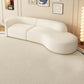 29" Wide Contemporary Sofa White Stationary Seating for Living Room