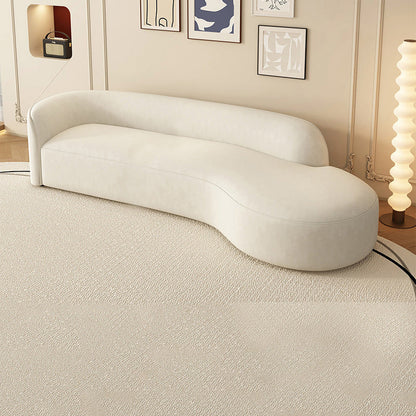 29" Wide Contemporary Sofa White Stationary Seating for Living Room