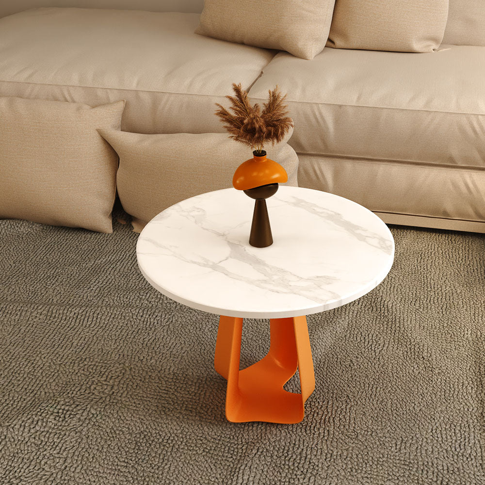 Single 1 Coffee Table 19.68" Tall Modern Round Coffee Cocktail Table Clearhalo 'Coffee & Accent Tables' 'Coffee Tables' 'coffee_tables' 'furn' 'furn_coffee_tables' 'Furniture' 'Living Room Furniture' 7219347