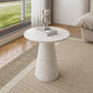 Round White Metal Coffee Table Modern Cocktail Table for Living Room Clearhalo 'Coffee & Accent Tables' 'Coffee Tables' 'coffee_tables' 'furn' 'furn_coffee_tables' 'Furniture' 'Living Room Furniture' 7219355