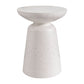 Round White Metal Coffee Table Pedestal 1 Single Cocktail Table Clearhalo 'Coffee & Accent Tables' 'Coffee Tables' 'coffee_tables' 'furn' 'furn_coffee_tables' 'Furniture' 'Living Room Furniture' 7219380