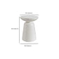 Round White Metal Coffee Table Pedestal 1 Single Cocktail Table Clearhalo 'Coffee & Accent Tables' 'Coffee Tables' 'coffee_tables' 'furn' 'furn_coffee_tables' 'Furniture' 'Living Room Furniture' 7219391