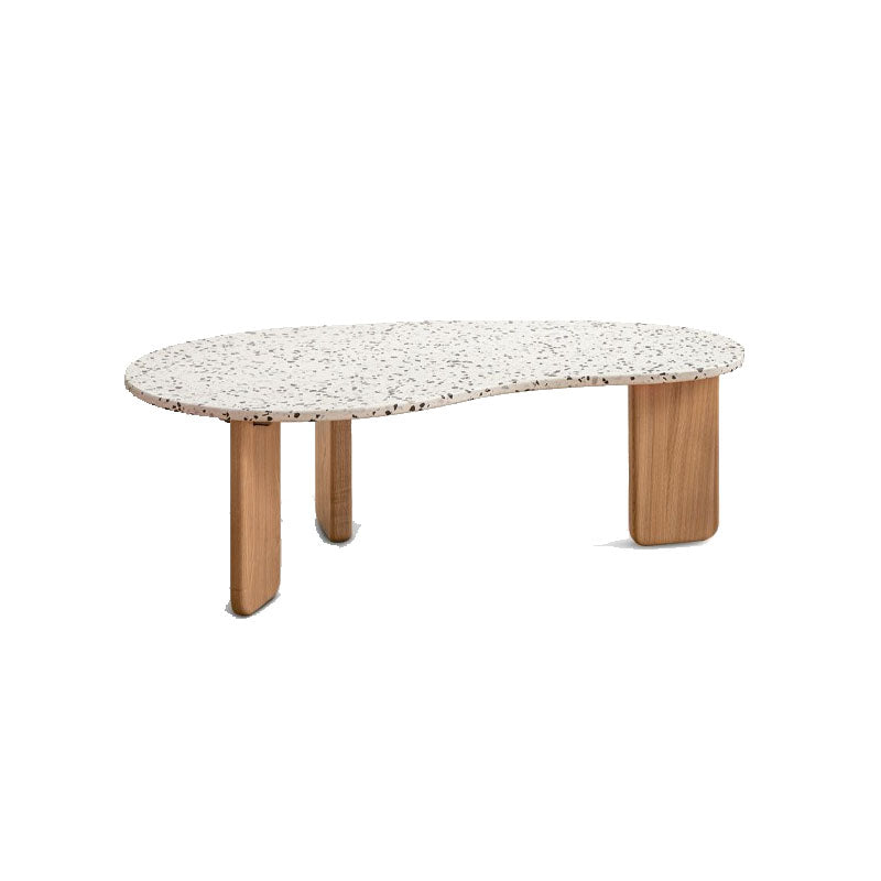 3 Legs Coffee Table Stone Geometric Coffee Coffee or End Table Clearhalo 'Coffee & Accent Tables' 'Coffee Tables' 'coffee_tables' 'furn' 'furn_coffee_tables' 'Furniture' 'Living Room Furniture' 7219398