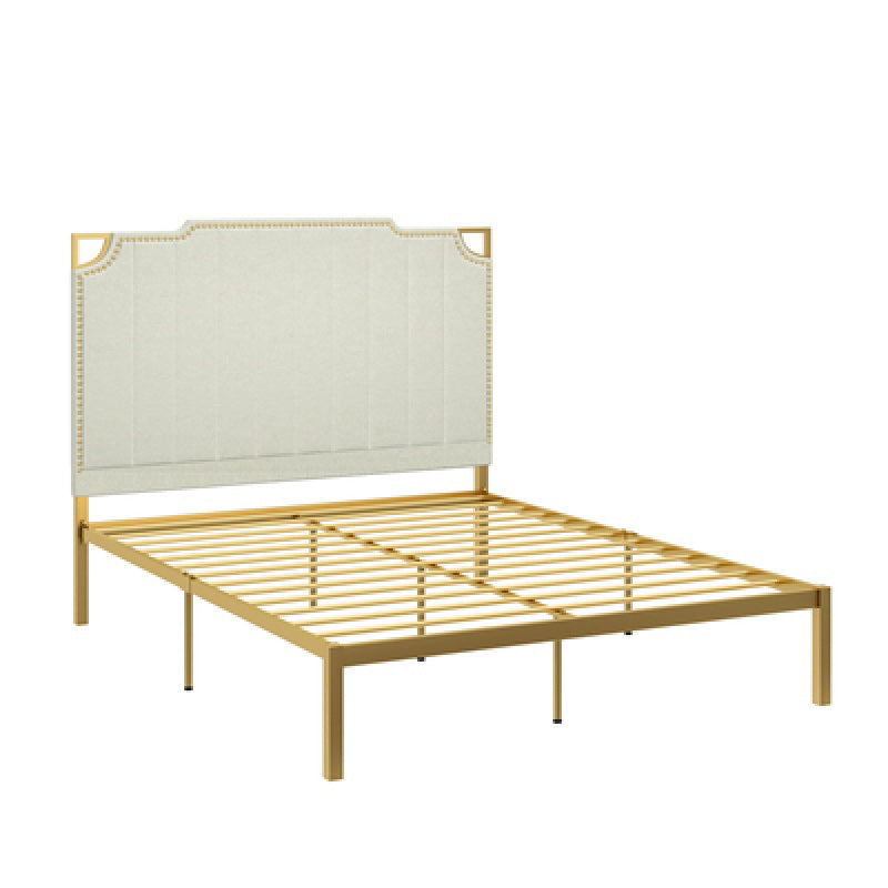 Letto in pelle contemporanea BEIGE IMPINGARE IMMINGARE CONTRUI