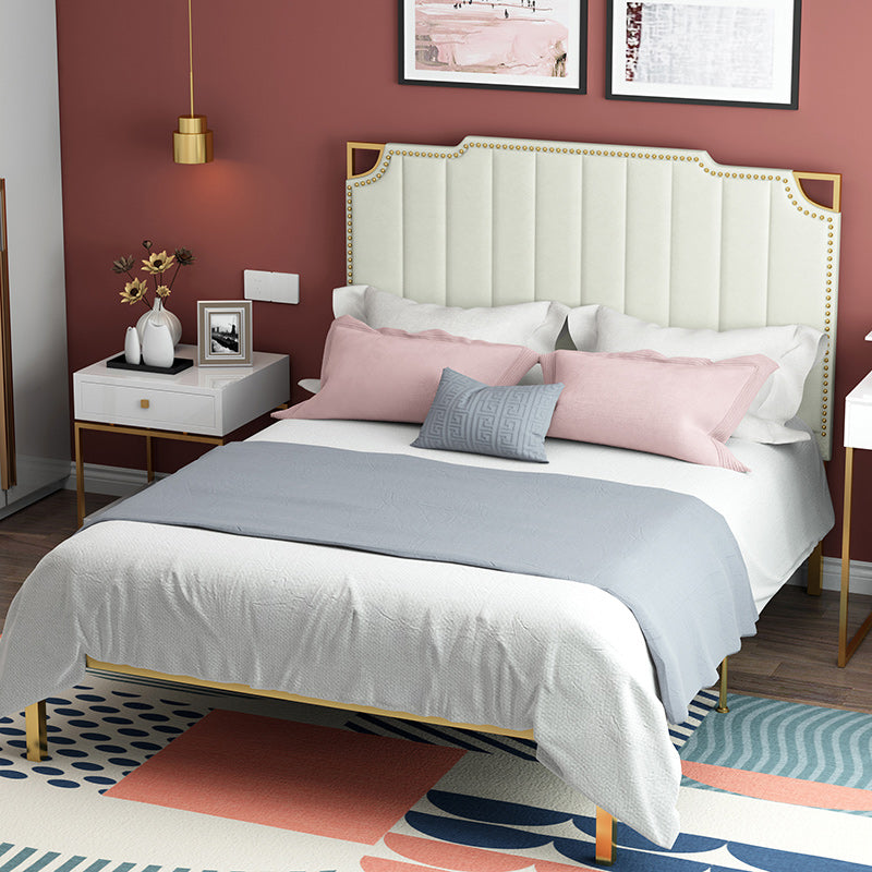 Letto in pelle contemporanea BEIGE IMPINGARE IMMINGARE CONTRUI