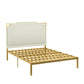 Letto in pelle contemporanea BEIGE IMPINGARE IMMINGARE CONTRUI