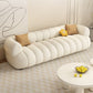 35" Wide Contemporary Sofa White Pillows Stationary Seating for Living Room Flannel Clearhalo 'furn' 'furn_sofas' 'Furniture' 'Living Room Furniture' 'Sofa' 'sofas' 7219659