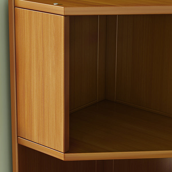 12.6"W Lacquered Accent Chest Brown Mid-Century Modern Chest with Shelves Clearhalo 'Cabinets & Chests' 'cabinets_chests' 'furn' 'furn_cabinets_chests' 'Furniture' 'Living Room Furniture' 7219737