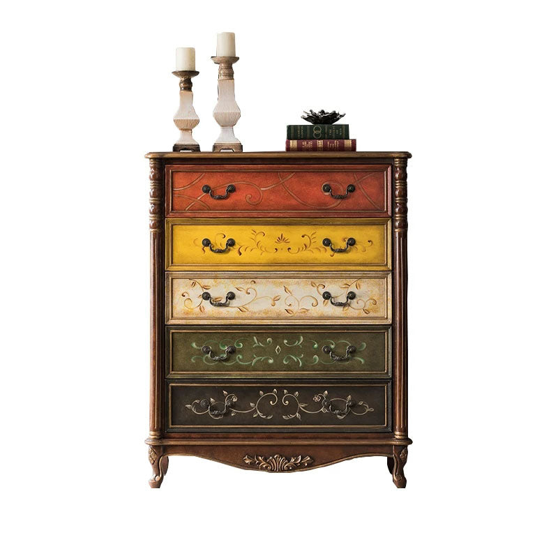 Tocador vertical tradicional almacenamiento de madera cofre de soltero para casa