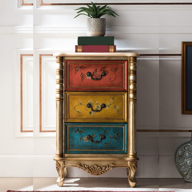 Traditional Vertical Lingerie Chest Wood Storage Bachelor Chest for Room