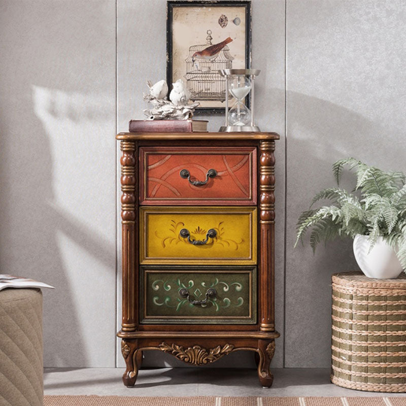 Traditional Vertical Lingerie Chest Wood Storage Bachelor Chest for Room