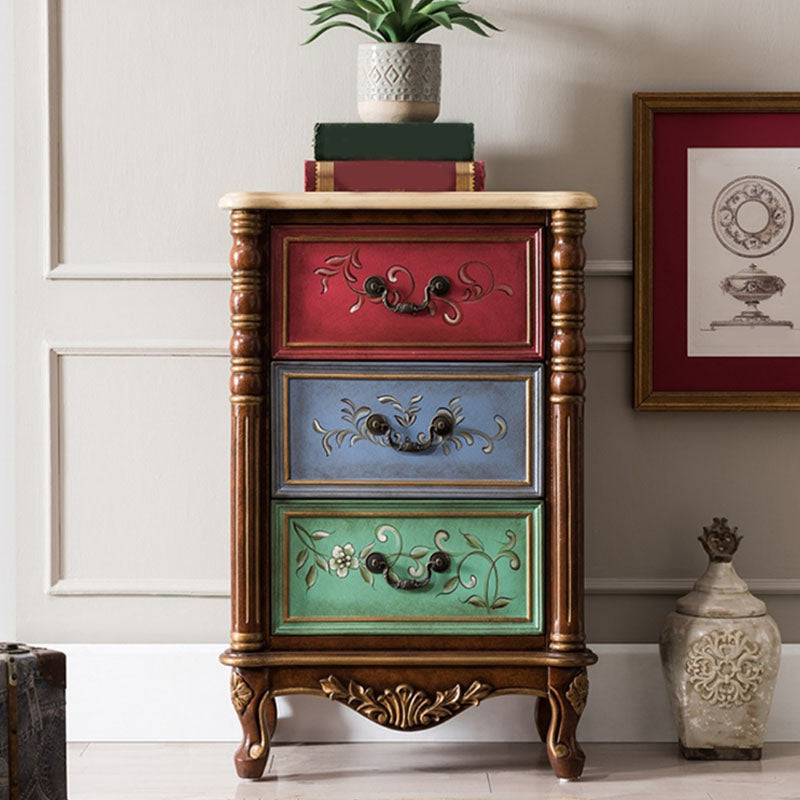 Traditional Vertical Lingerie Chest Wood Storage Bachelor Chest for Room