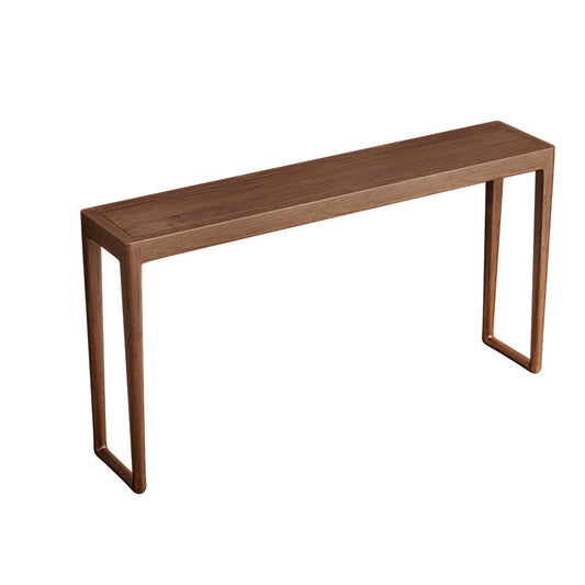 Modern Rectangular Console Table Wooden Console Sofa Table in Natural/Brown