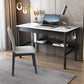 Modern Rectangle Office Desk Antique Finish Computer Desk with Metal Legs Clearhalo 'furn' 'furn_office_desk' 'Furniture' 'Office Desks' 'Office Furniture' 'office_desk' 7220441