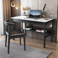 Modern Rectangle Office Desk Antique Finish Computer Desk with Metal Legs Clearhalo 'furn' 'furn_office_desk' 'Furniture' 'Office Desks' 'Office Furniture' 'office_desk' 7220443