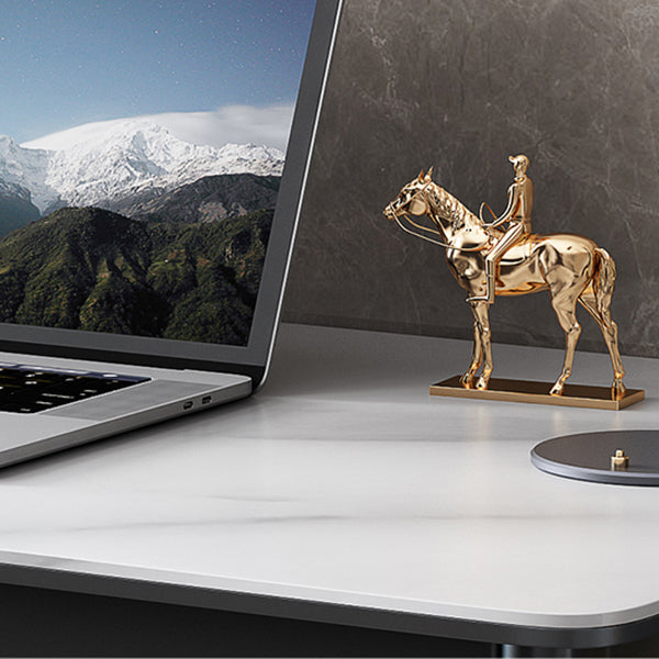 Modern Rectangle Office Desk Antique Finish Computer Desk with Metal Legs Clearhalo 'furn' 'furn_office_desk' 'Furniture' 'Office Desks' 'Office Furniture' 'office_desk' 7220446