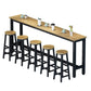 Table de salle à manger de bar en bois contemporaine Table de bar rectangulaire pour le salon