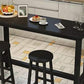 Table de salle à manger de bar en bois contemporaine Table de bar rectangulaire pour le salon