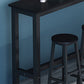 Table de salle à manger de bar en bois contemporaine Table de bar rectangulaire pour le salon