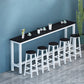 Table de salle à manger de bar en bois contemporaine Table de bar rectangulaire pour le salon