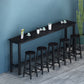 Table de salle à manger de bar en bois contemporaine Table de bar rectangulaire pour le salon
