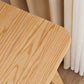 Eigentijdse massief houten bar-eettafel, rechthoekige bartafel in naturel