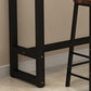 Contemporary Solid Wood Bar Dining Table Rectangle Bar Table in Brown