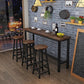 Modern Solid Wood Bar Dining Table Rectangle Bar Table in Brown Clearhalo 'Bar Furniture' 'Bar Tables' 'bar_tables' 'furn' 'furn_bar_tables' 'Furniture' 'Kitchen & Dining Furniture' 7220896