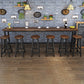 Modern Solid Wood Bar Dining Table Rectangle Bar Table in Brown Clearhalo 'Bar Furniture' 'Bar Tables' 'bar_tables' 'furn' 'furn_bar_tables' 'Furniture' 'Kitchen & Dining Furniture' 7220904