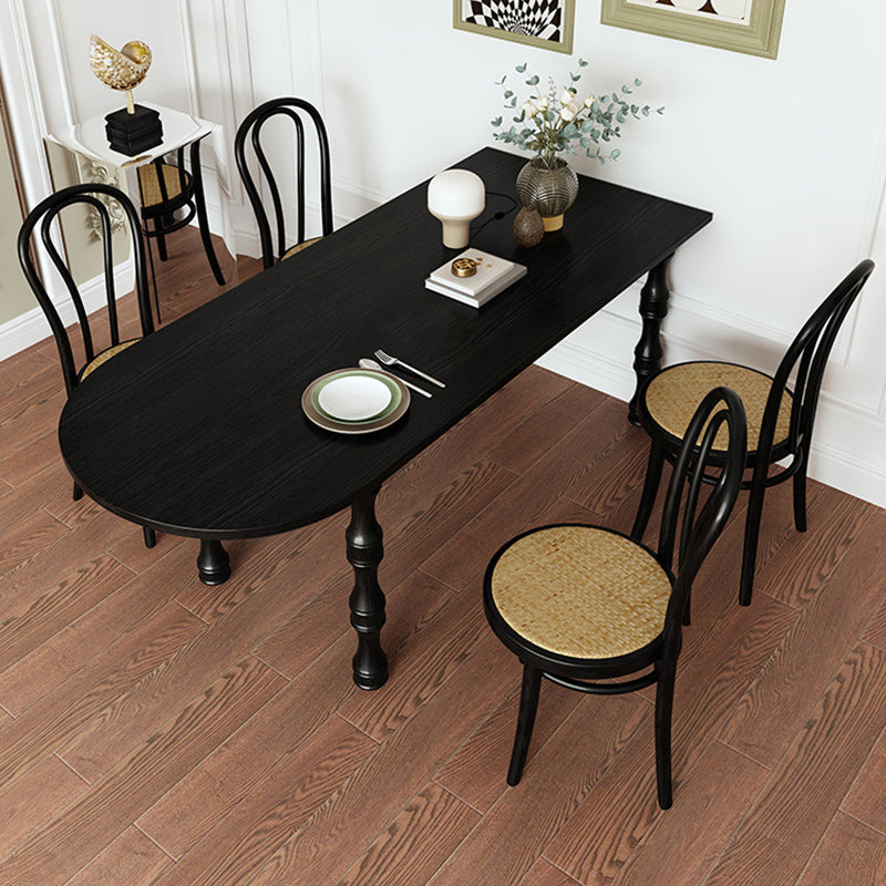 Modern Simple Dining Table Solid Wood Base Dinner Table for Living Room Clearhalo 'Dining Tables & Seating' 'Dining Tables' 'dining_table' 'furn' 'furn_dining_table' 'Furniture' 'Kitchen & Dining Furniture' 7220954