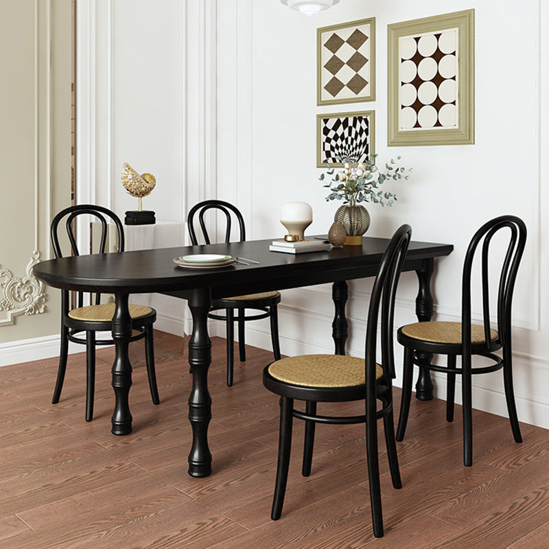 Modern Simple Dining Table Solid Wood Base Dinner Table for Living Room Clearhalo 'Dining Tables & Seating' 'Dining Tables' 'dining_table' 'furn' 'furn_dining_table' 'Furniture' 'Kitchen & Dining Furniture' 7220956
