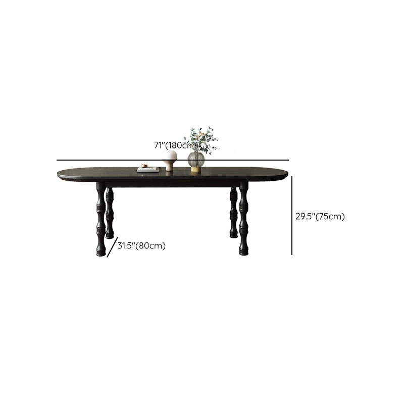 Modern Simple Dining Table Solid Wood Base Dinner Table for Living Room Clearhalo 'Dining Tables & Seating' 'Dining Tables' 'dining_table' 'furn' 'furn_dining_table' 'Furniture' 'Kitchen & Dining Furniture' 7220969