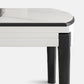 Eettafel in moderne stijl, massief houten onderstel, ronde eettafel voor de woonkamer