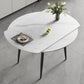 Modern Simple Dining Table Sintered Stone Dinner Table with Metal Legs Clearhalo 'Dining Tables & Seating' 'Dining Tables' 'dining_table' 'furn' 'furn_dining_table' 'Furniture' 'Kitchen & Dining Furniture' 7221000