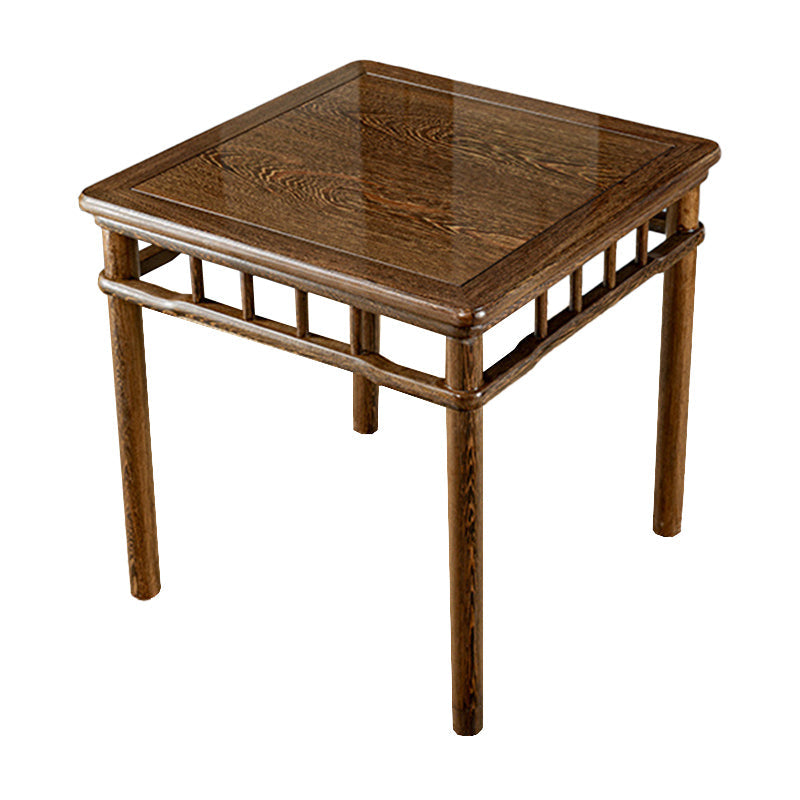 Modern Simple Dining Table Square Dinner Table with Solid Wood Legs 27"L x 27"W x 27"H Without Chairs Clearhalo 'Dining Tables & Seating' 'Dining Tables' 'dining_table' 'furn' 'furn_dining_table' 'Furniture' 'Kitchen & Dining Furniture' 7221013