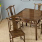Modern Simple Dining Table Square Dinner Table with Solid Wood Legs Clearhalo 'Dining Tables & Seating' 'Dining Tables' 'dining_table' 'furn' 'furn_dining_table' 'Furniture' 'Kitchen & Dining Furniture' 7221015